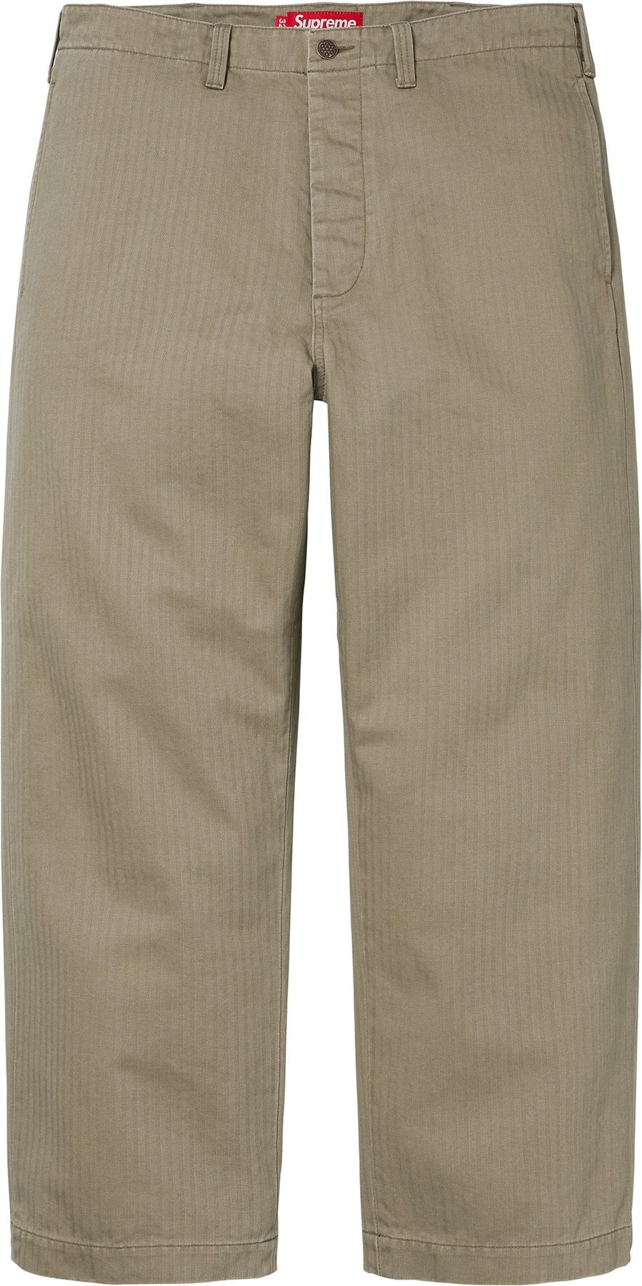 Washed Herringbone Chino Pant view 4